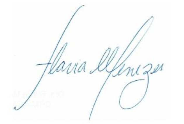 assinatura dra flavia menezes